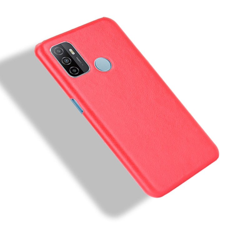 For OPPO A53 (2020) / A32 (2020) Shockproof Litchi Texture PC + PU Case