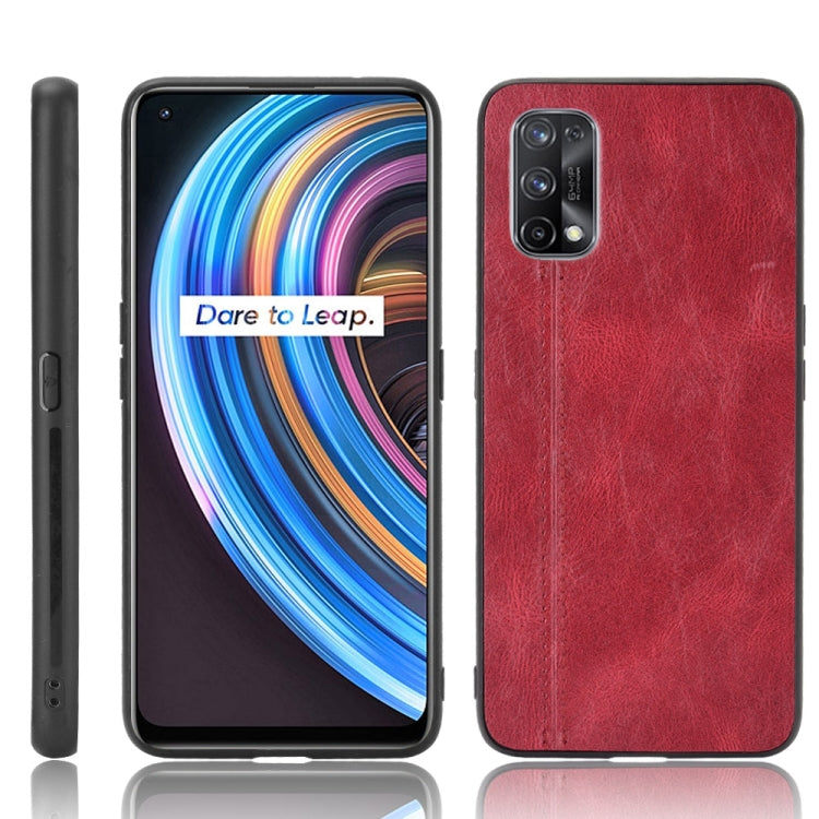 For OPPO Realme X7 Shockproof Sewing Cow Pattern Skin PC + PU + TPU Case