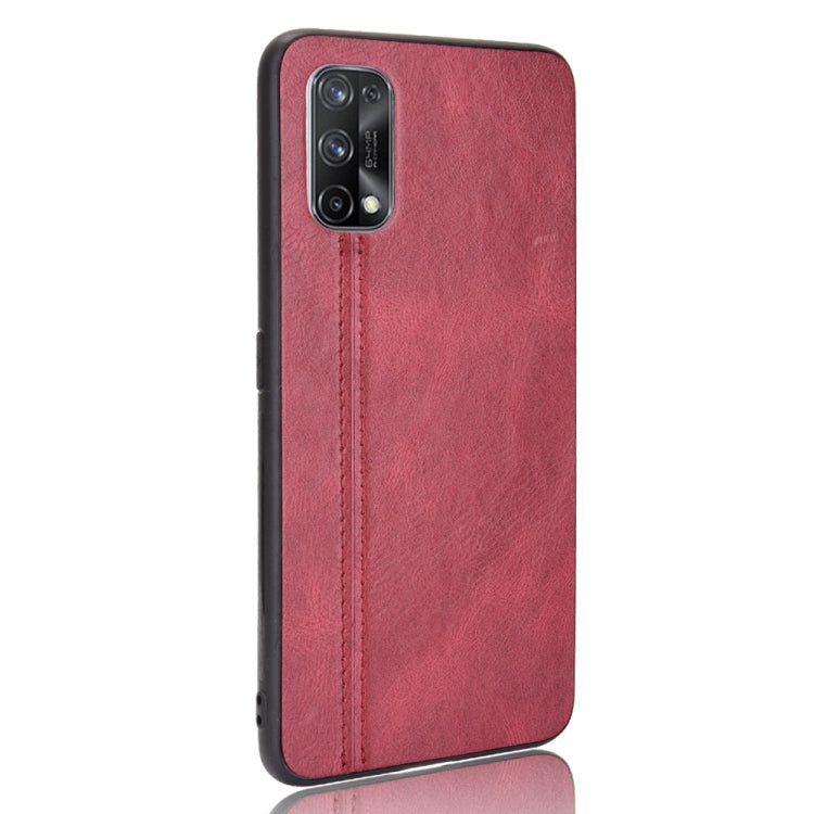 For OPPO Realme X7 Shockproof Sewing Cow Pattern Skin PC + PU + TPU Case
