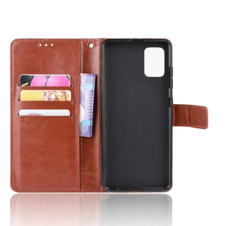For Samsung Galaxy M51 Retro Crazy Horse Texture Horizontal Flip Leather Case with Holder & Card Slots & Photo Frame