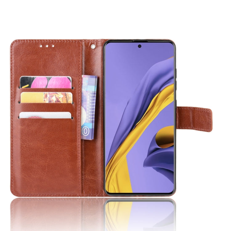 For Samsung Galaxy M51 Retro Crazy Horse Texture Horizontal Flip Leather Case with Holder & Card Slots & Photo Frame