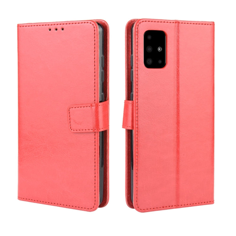 For Samsung Galaxy M51 Retro Crazy Horse Texture Horizontal Flip Leather Case with Holder & Card Slots & Photo Frame