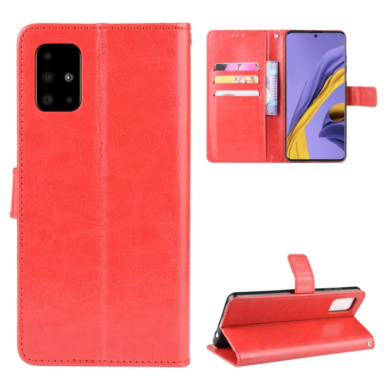 For Samsung Galaxy M51 Retro Crazy Horse Texture Horizontal Flip Leather Case with Holder & Card Slots & Photo Frame