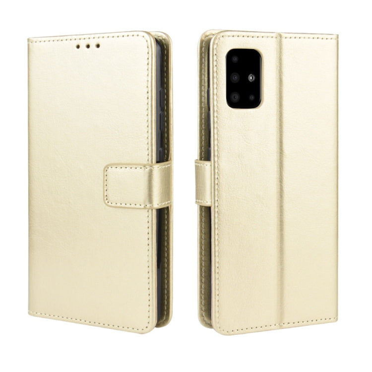 For Samsung Galaxy M51 Retro Crazy Horse Texture Horizontal Flip Leather Case with Holder & Card Slots & Photo Frame