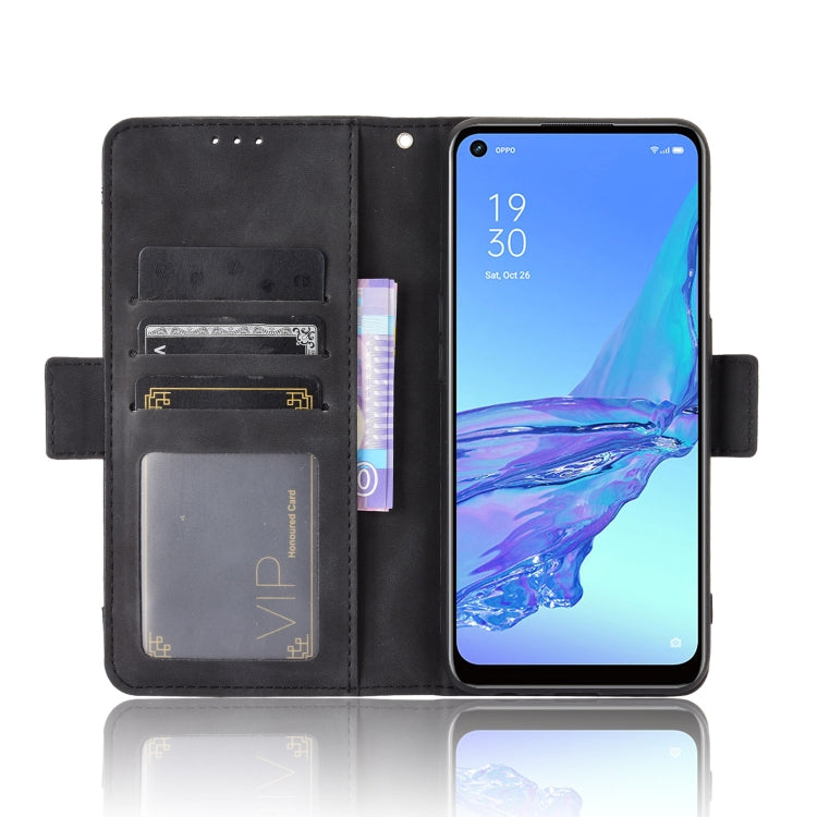 For OPPO A53 2020 / A53S 2020 / A33 Wallet Style Skin Feel Calf Pattern Leather Case with Separate Card Slot