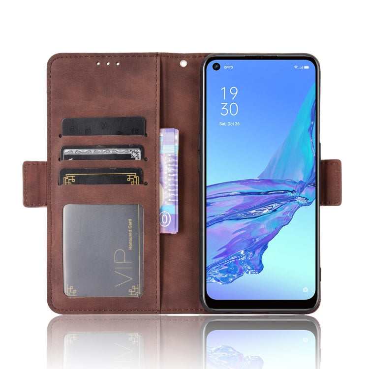 For OPPO A53 2020 / A53S 2020 / A33 Wallet Style Skin Feel Calf Pattern Leather Case with Separate Card Slot