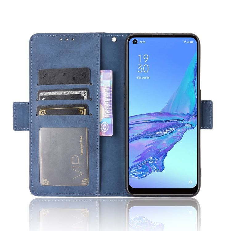 For OPPO A53 2020 / A53S 2020 / A33 Wallet Style Skin Feel Calf Pattern Leather Case with Separate Card Slot