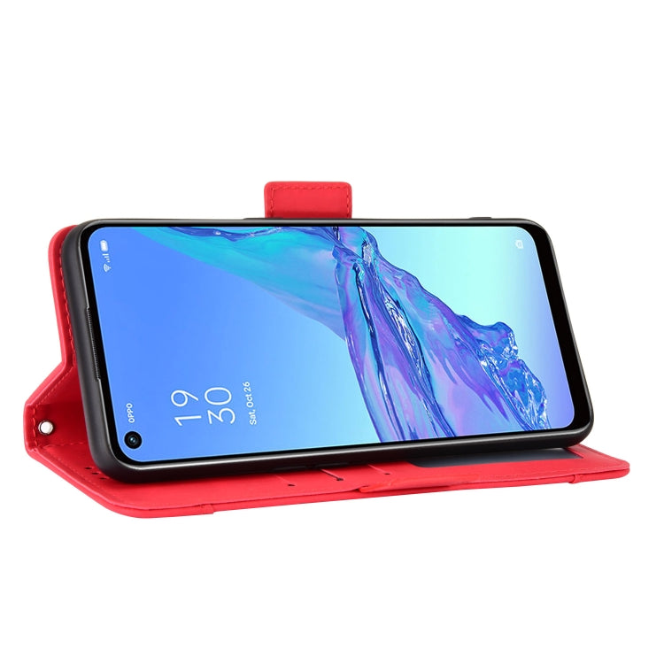 For OPPO A53 2020 / A53S 2020 / A33 Wallet Style Skin Feel Calf Pattern Leather Case with Separate Card Slot