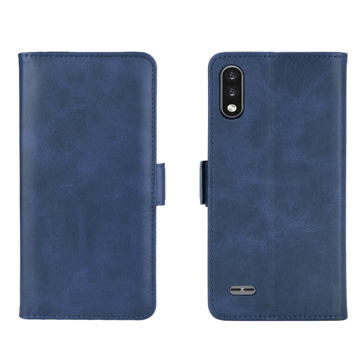 For LG K22 Dual-side Magnetic Buckle Horizontal Flip Leather Case with Holder & Card Slots & Wallet