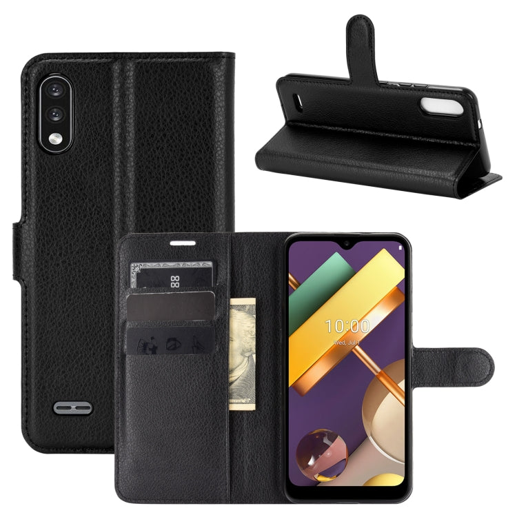 For LG K22 Litchi Texture Horizontal Flip Protective Case with Holder & Card Slots & Wallet