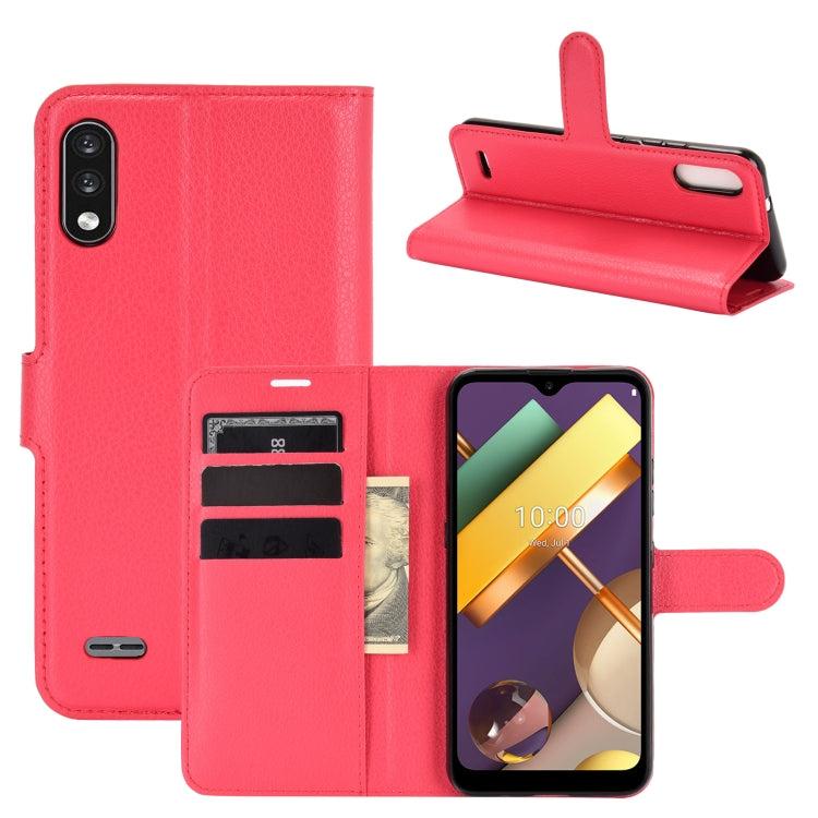 For LG K22 Litchi Texture Horizontal Flip Protective Case with Holder & Card Slots & Wallet
