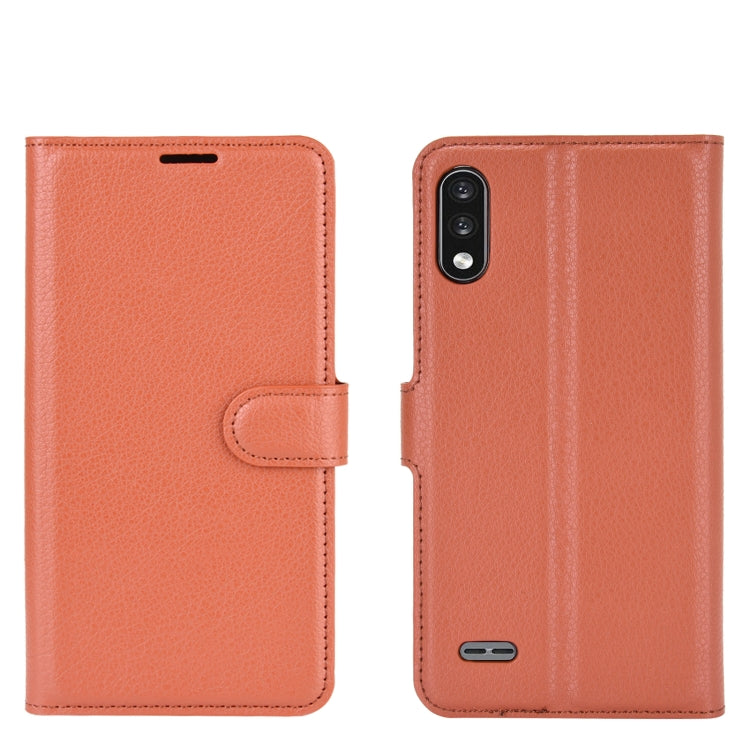 For LG K22 Litchi Texture Horizontal Flip Protective Case with Holder & Card Slots & Wallet