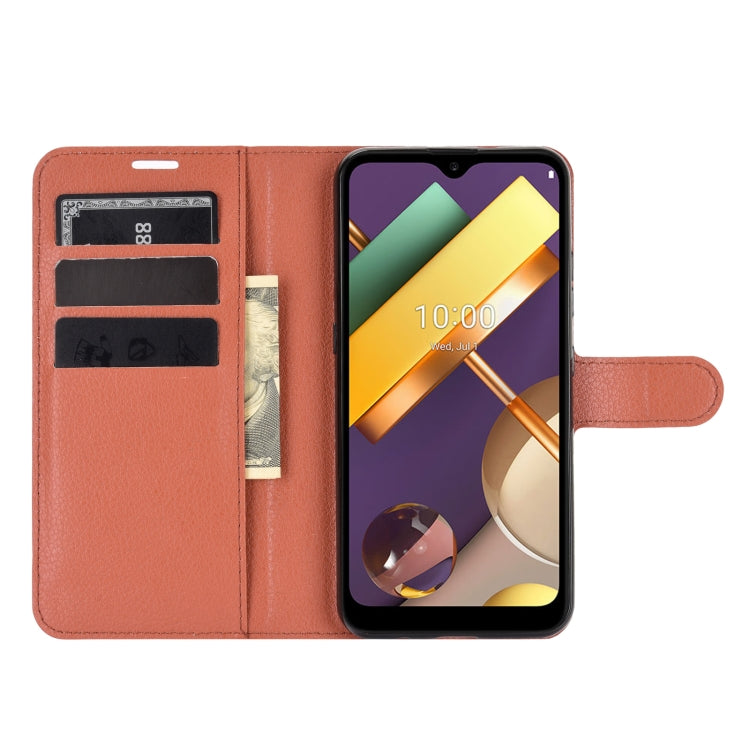 For LG K22 Litchi Texture Horizontal Flip Protective Case with Holder & Card Slots & Wallet