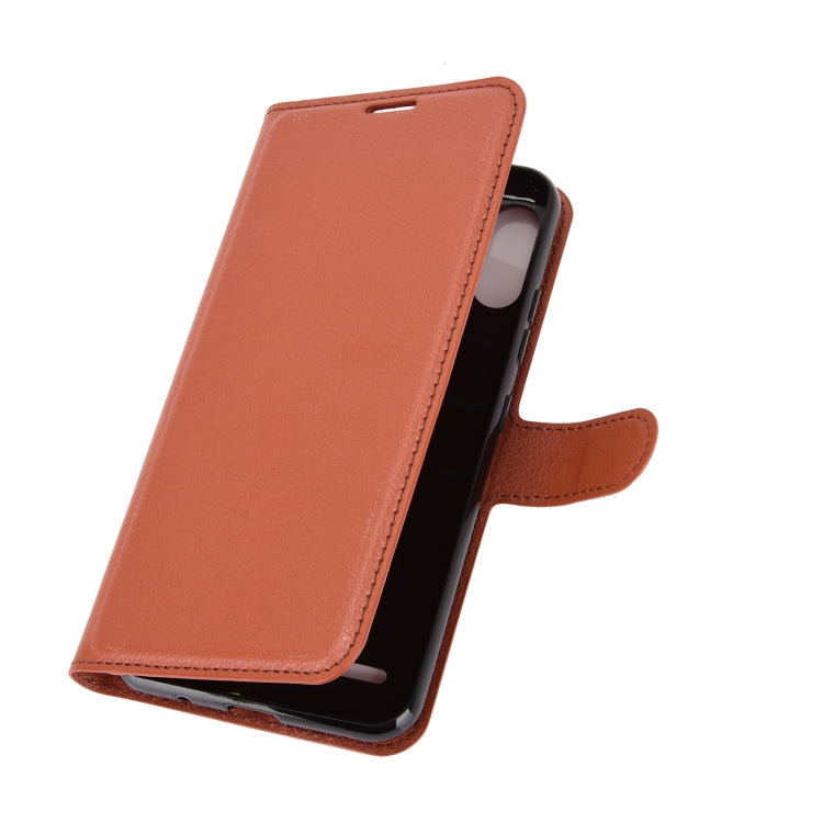 For LG K22 Litchi Texture Horizontal Flip Protective Case with Holder & Card Slots & Wallet