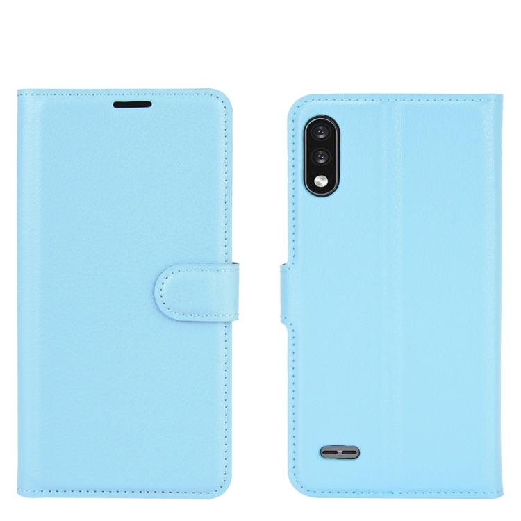 For LG K22 Litchi Texture Horizontal Flip Protective Case with Holder & Card Slots & Wallet