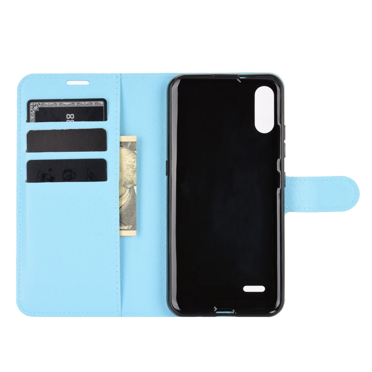 For LG K22 Litchi Texture Horizontal Flip Protective Case with Holder & Card Slots & Wallet