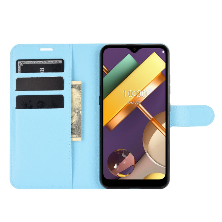 For LG K22 Litchi Texture Horizontal Flip Protective Case with Holder & Card Slots & Wallet