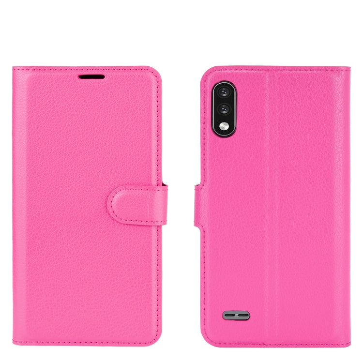 For LG K22 Litchi Texture Horizontal Flip Protective Case with Holder & Card Slots & Wallet