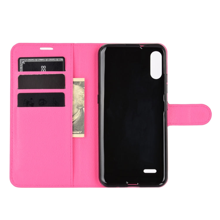 For LG K22 Litchi Texture Horizontal Flip Protective Case with Holder & Card Slots & Wallet