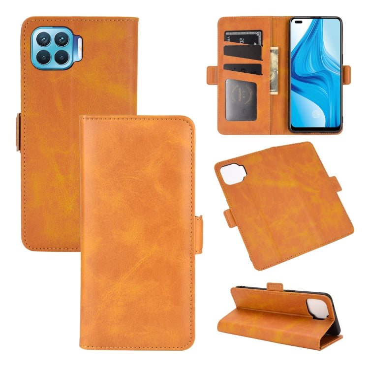 For OPPO F17 Pro Dual-side Magnetic Buckle Horizontal Flip Leather Case with Holder & Card Slots & Wallet