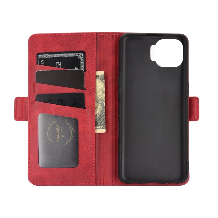 For OPPO F17 Pro Dual-side Magnetic Buckle Horizontal Flip Leather Case with Holder & Card Slots & Wallet