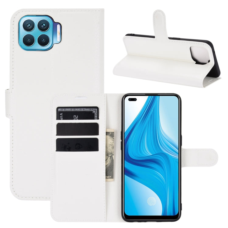 For OPPO F17 Pro Litchi Texture Horizontal Flip Protective Case with Holder & Card Slots & Wallet