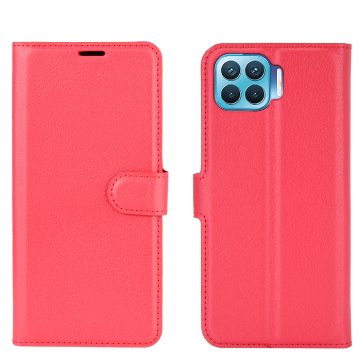 For OPPO F17 Pro Litchi Texture Horizontal Flip Protective Case with Holder & Card Slots & Wallet