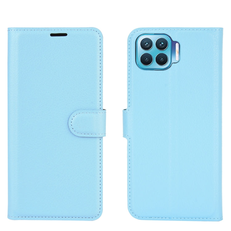 For OPPO F17 Pro Litchi Texture Horizontal Flip Protective Case with Holder & Card Slots & Wallet