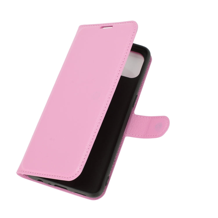 For OPPO F17 Pro Litchi Texture Horizontal Flip Protective Case with Holder & Card Slots & Wallet