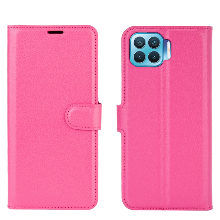 For OPPO F17 Pro Litchi Texture Horizontal Flip Protective Case with Holder & Card Slots & Wallet