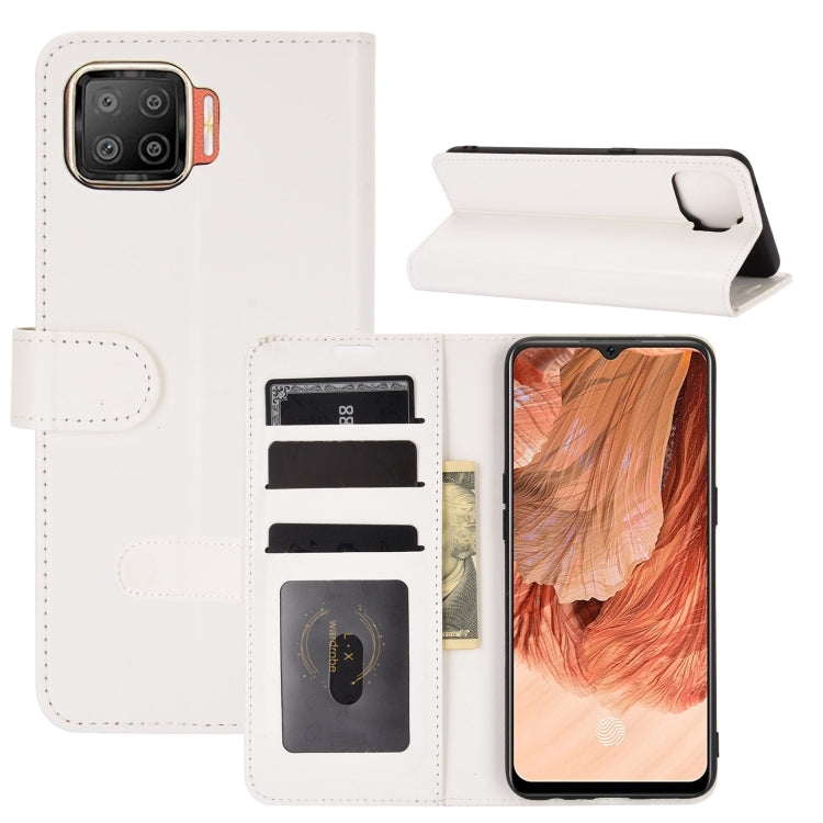 For OPPO F17 R64 Texture Single Horizontal Flip Protective Case with Holder & Card Slots & Wallet& Photo Frame