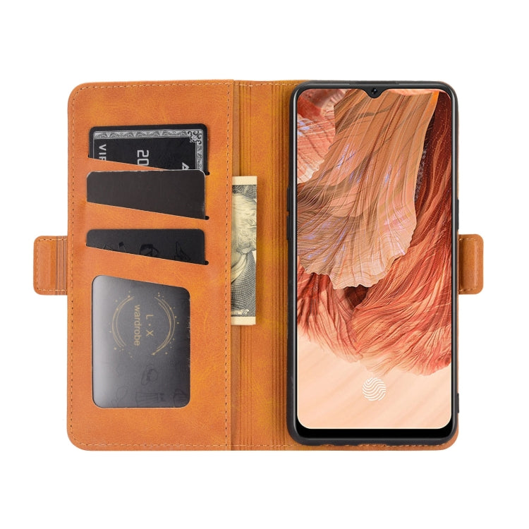 For OPPO F17 Dual-side Magnetic Buckle Horizontal Flip Leather Case with Holder & Card Slots & Wallet