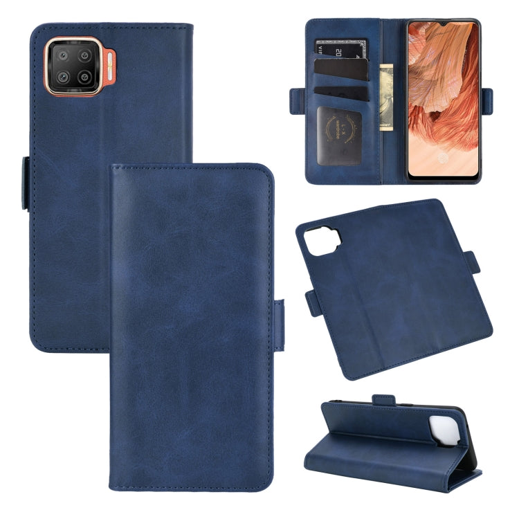 For OPPO F17 Dual-side Magnetic Buckle Horizontal Flip Leather Case with Holder & Card Slots & Wallet