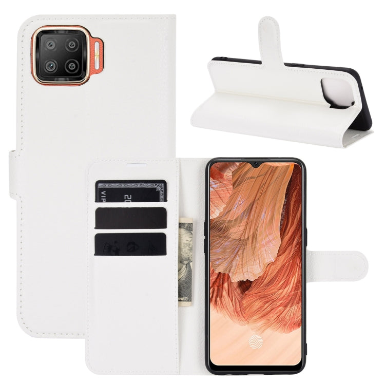 For OPPO F17 Litchi Texture Horizontal Flip Protective Case with Holder & Card Slots & Wallet