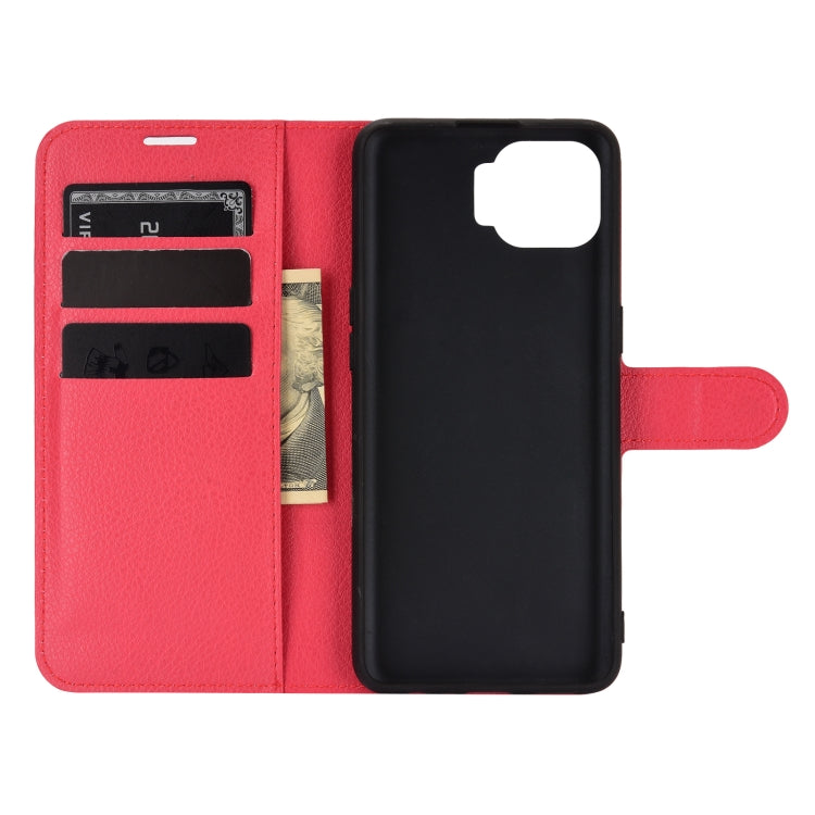 For OPPO F17 Litchi Texture Horizontal Flip Protective Case with Holder & Card Slots & Wallet