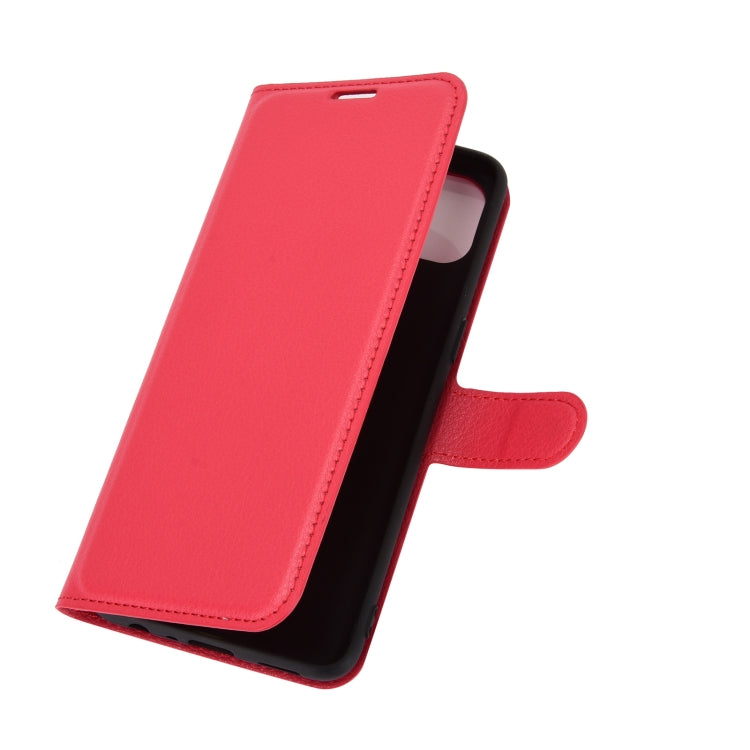 For OPPO F17 Litchi Texture Horizontal Flip Protective Case with Holder & Card Slots & Wallet