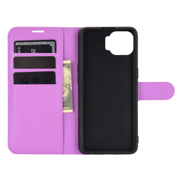 For OPPO F17 Litchi Texture Horizontal Flip Protective Case with Holder & Card Slots & Wallet