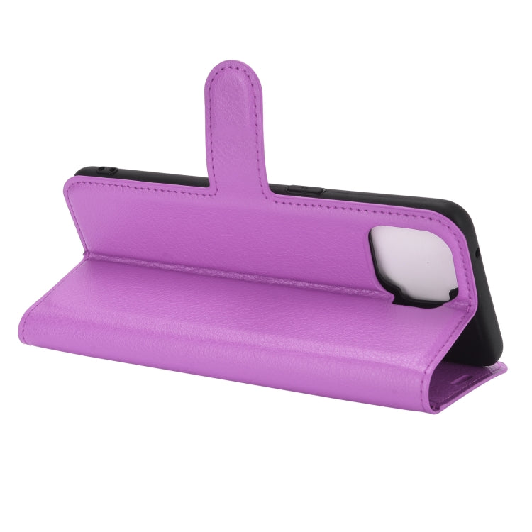 For OPPO F17 Litchi Texture Horizontal Flip Protective Case with Holder & Card Slots & Wallet