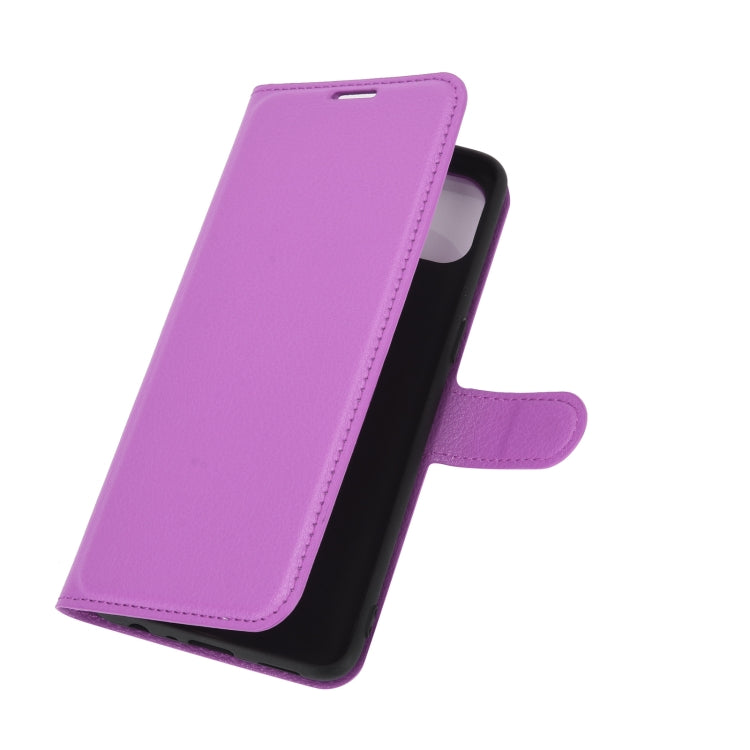 For OPPO F17 Litchi Texture Horizontal Flip Protective Case with Holder & Card Slots & Wallet