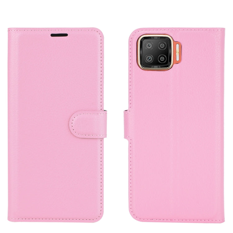 For OPPO F17 Litchi Texture Horizontal Flip Protective Case with Holder & Card Slots & Wallet