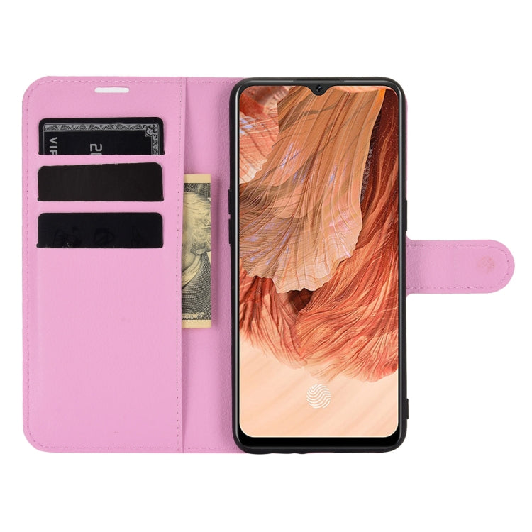 For OPPO F17 Litchi Texture Horizontal Flip Protective Case with Holder & Card Slots & Wallet