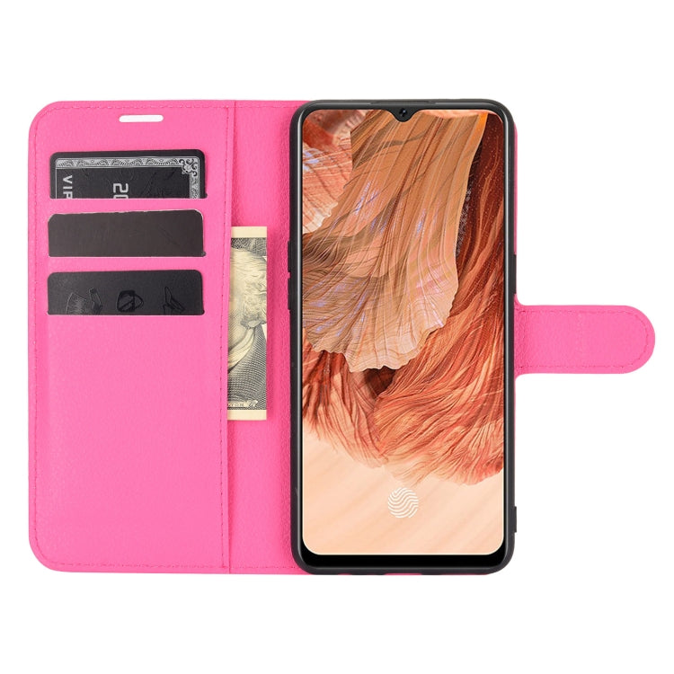 For OPPO F17 Litchi Texture Horizontal Flip Protective Case with Holder & Card Slots & Wallet