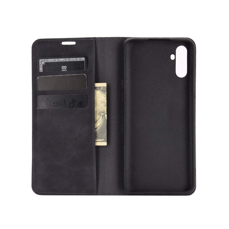For OPPO Realme C3 without Fingerprint  Retro-skin Business Magnetic Suction Leather Case with Holder & Card Slots & Wallet