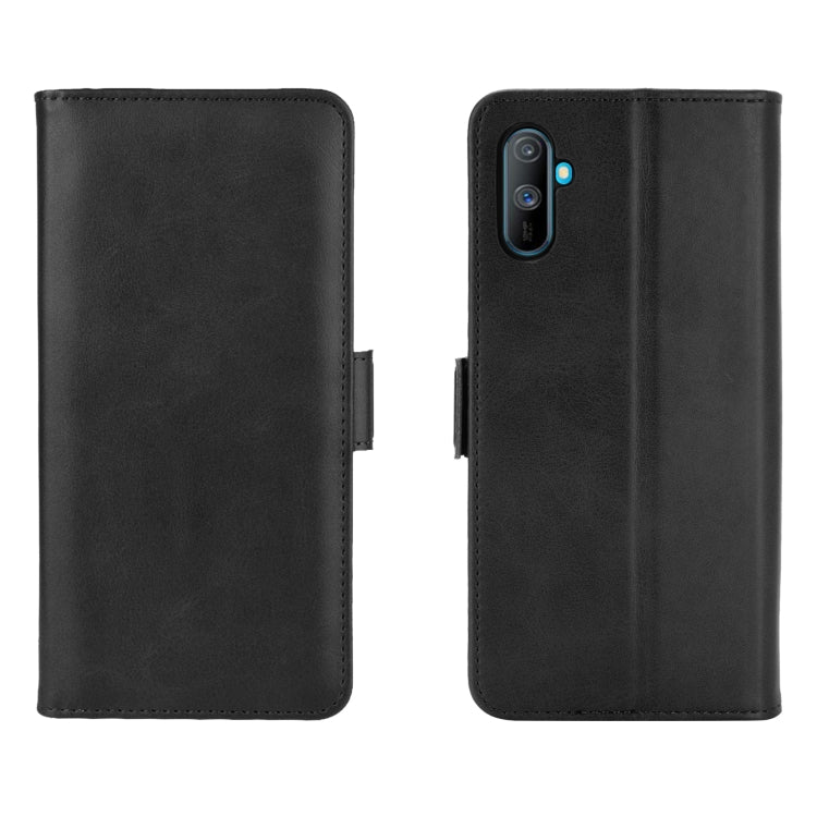 For OPPO Realme C3 without Fingerprint Dual-side Magnetic Buckle Horizontal Flip Leather Case with Holder & Card Slots & Wallet
