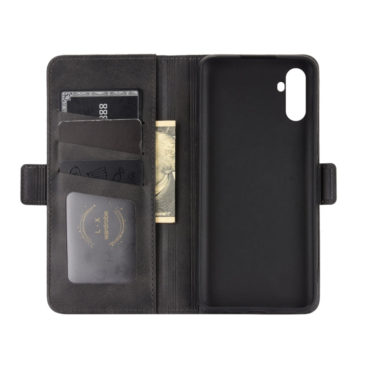 For OPPO Realme C3 without Fingerprint Dual-side Magnetic Buckle Horizontal Flip Leather Case with Holder & Card Slots & Wallet