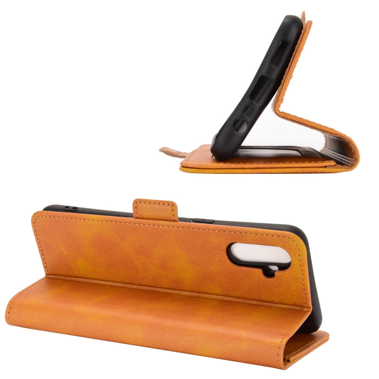 For OPPO Realme C3 without Fingerprint Dual-side Magnetic Buckle Horizontal Flip Leather Case with Holder & Card Slots & Wallet