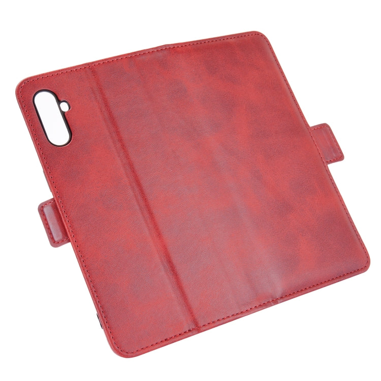 For OPPO Realme C3 without Fingerprint Dual-side Magnetic Buckle Horizontal Flip Leather Case with Holder & Card Slots & Wallet