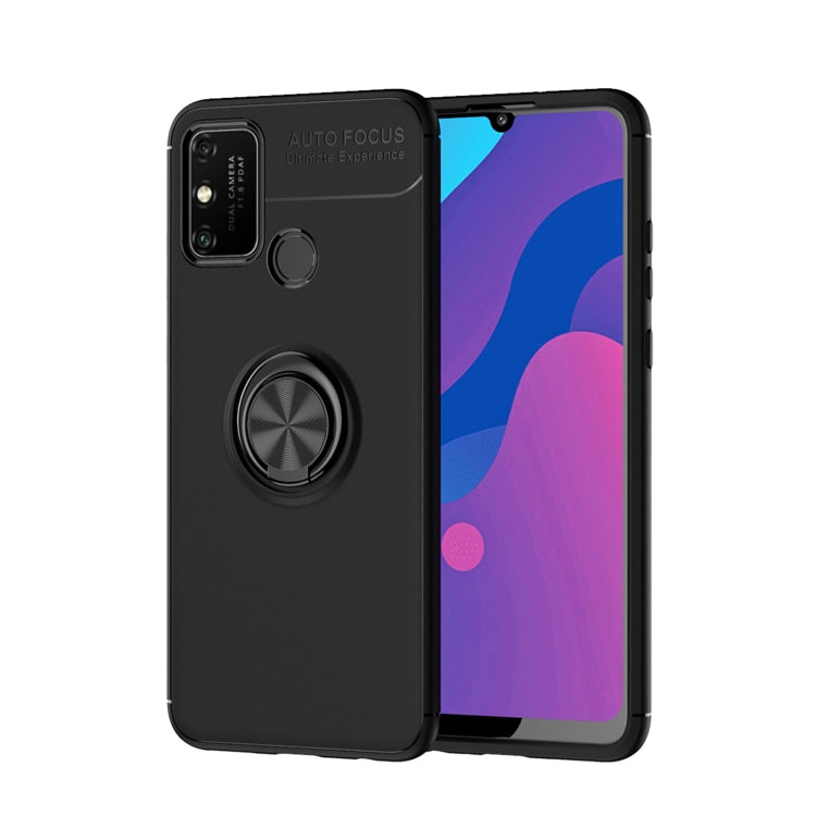 For OPPO Realme 7i Metal Ring Holder 360 Degree Rotating TPU Case