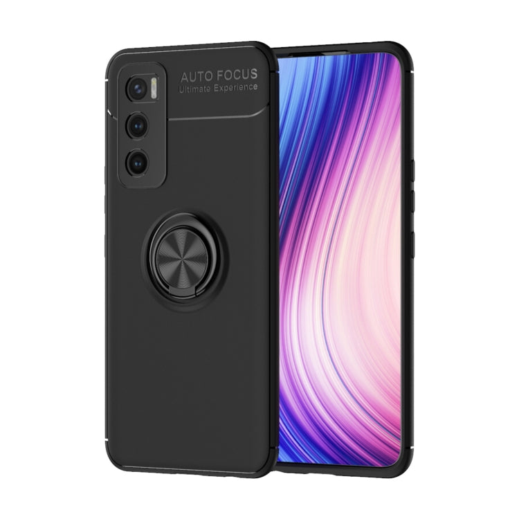 For vivo V20 SE Metal Ring Holder 360 Degree Rotating TPU Case