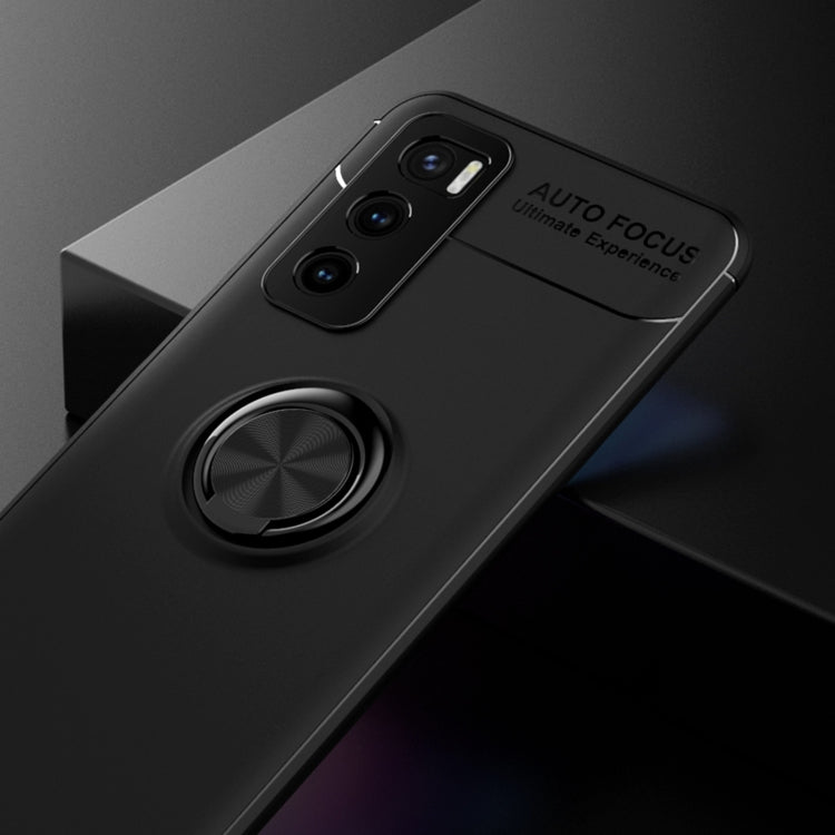 For vivo V20 SE Metal Ring Holder 360 Degree Rotating TPU Case